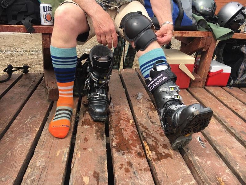 Ski boots in spring